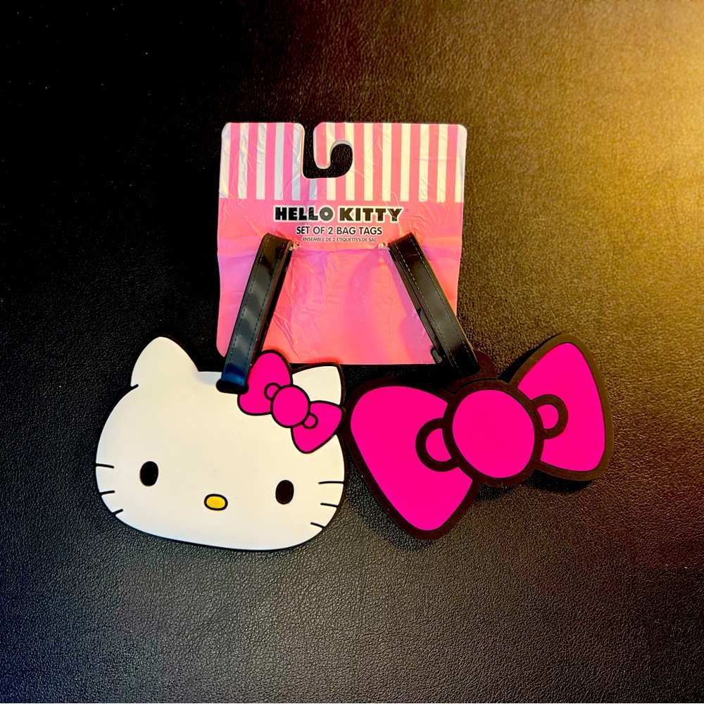Sanrio Hello Kitty Ribber Luggage Tag Set